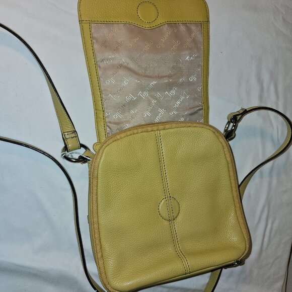 Tignanello - golden yelllow leather bag - Picture 7 of 7